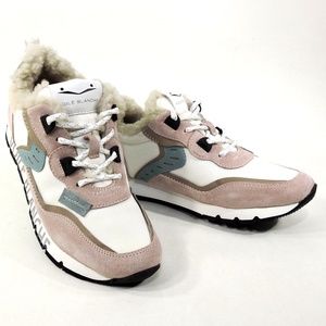 VOILE BLANCHE 🇮🇹 WOMEN'S PINK SUEDE COMFORT FASHION SNEAKERS